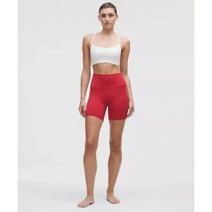 Lululemon Align High-Rise Shorts 6" Persian Red Nulu Fabric Buttery Soft Size 18